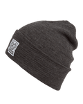 Ribbed Beanie - Dark Heather Gray