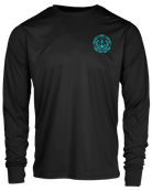 Salty Crest UV Long Sleeve T-Shirt - Black - Dixxon Flannel Co.