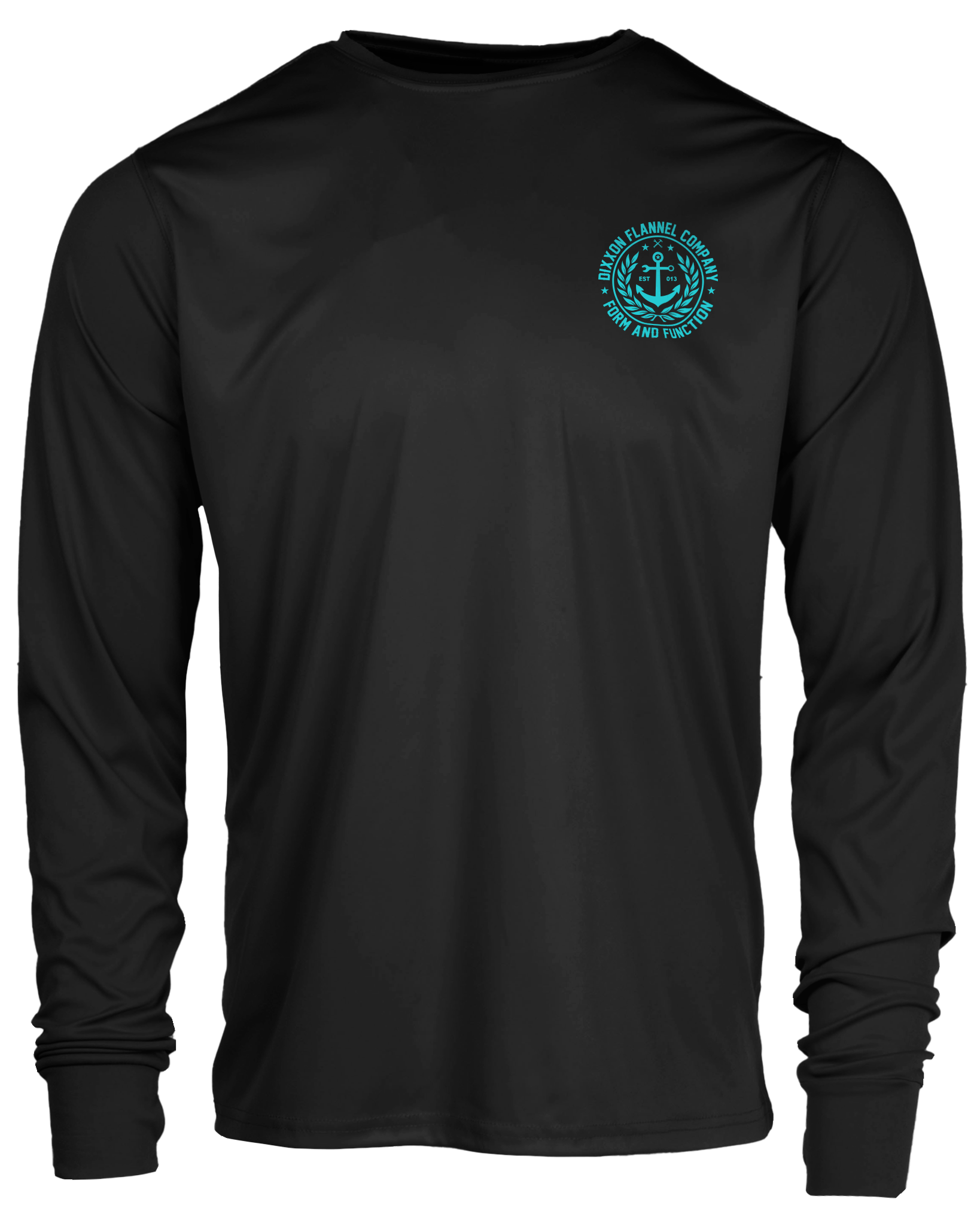 Salty Crest UV Long Sleeve T-Shirt - Black - Dixxon Flannel Co.