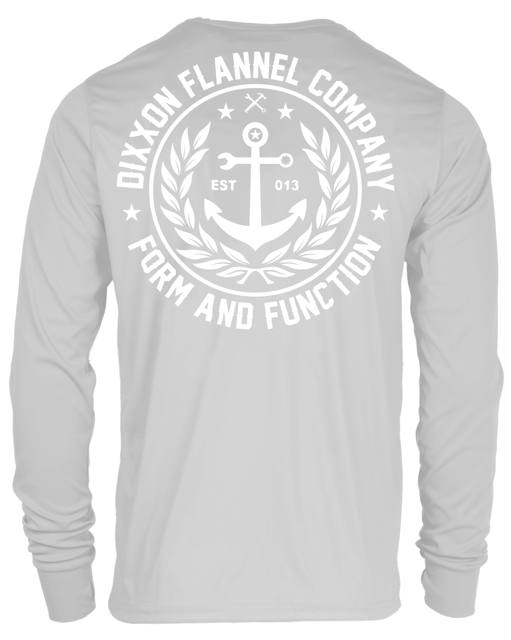 Salty Crest UV Long Sleeve T-Shirt - Gray - Dixxon Flannel Co.