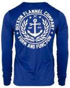 Salty Crest UV Long Sleeve T-Shirt - Navy - Dixxon Flannel Co.