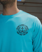 Salty Crest UV Long Sleeve T-Shirt - Tiffany - Dixxon Flannel Co.