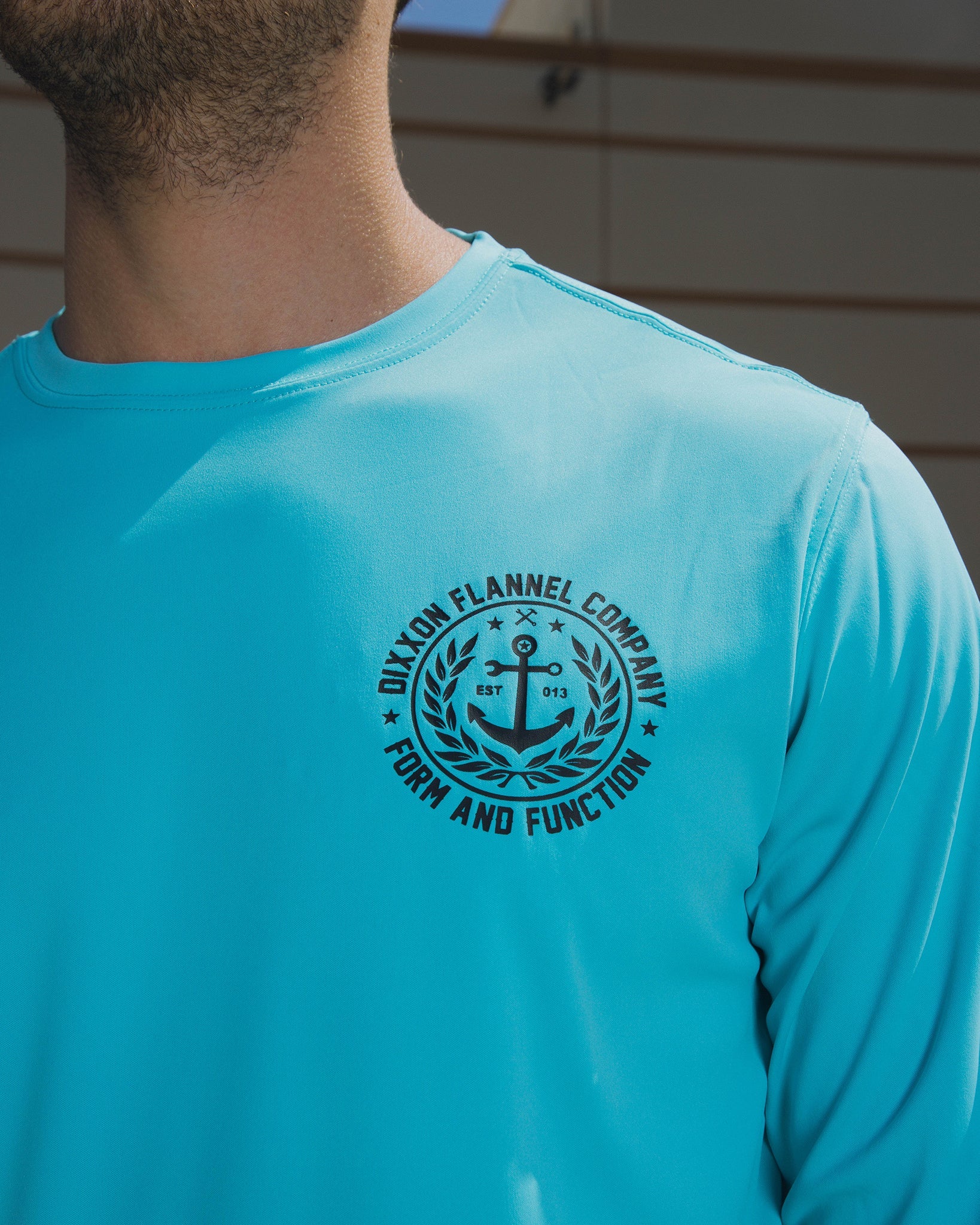 Salty Crest UV Long Sleeve T-Shirt - Tiffany - view 2