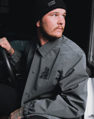 Santa Muerte Coaches Jacket - Gray - Dixxon Flannel Co.