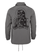 Santa Muerte Coaches Jacket - Gray - Dixxon Flannel Co.