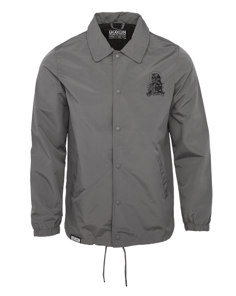 Santa Muerte Coaches Jacket - Gray - Dixxon Flannel Co.