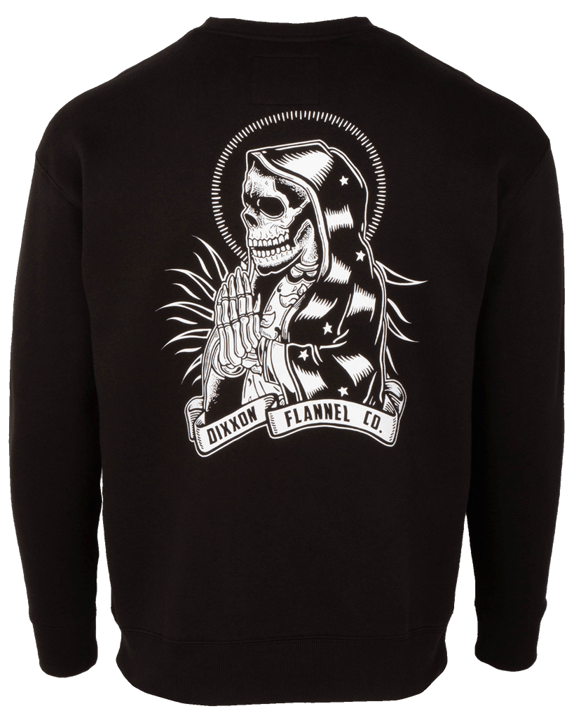 Santa Muerte Crewneck Sweatshirt - Dixxon Flannel Co.