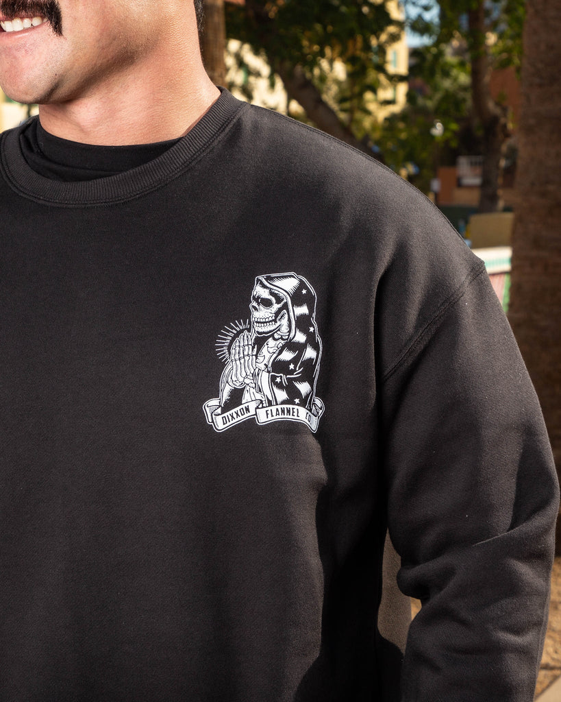 Santa Muerte Crewneck Sweatshirt - Dixxon Flannel Co.