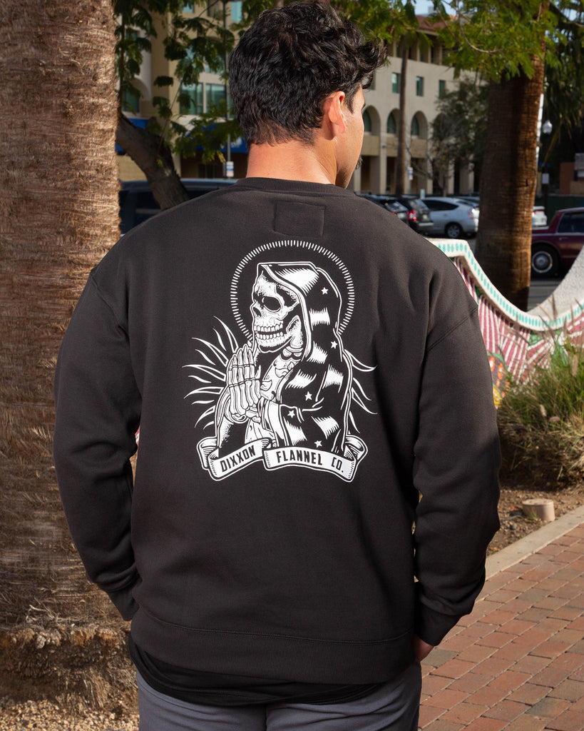 Santa Muerte Crewneck Sweatshirt - Dixxon Flannel Co.