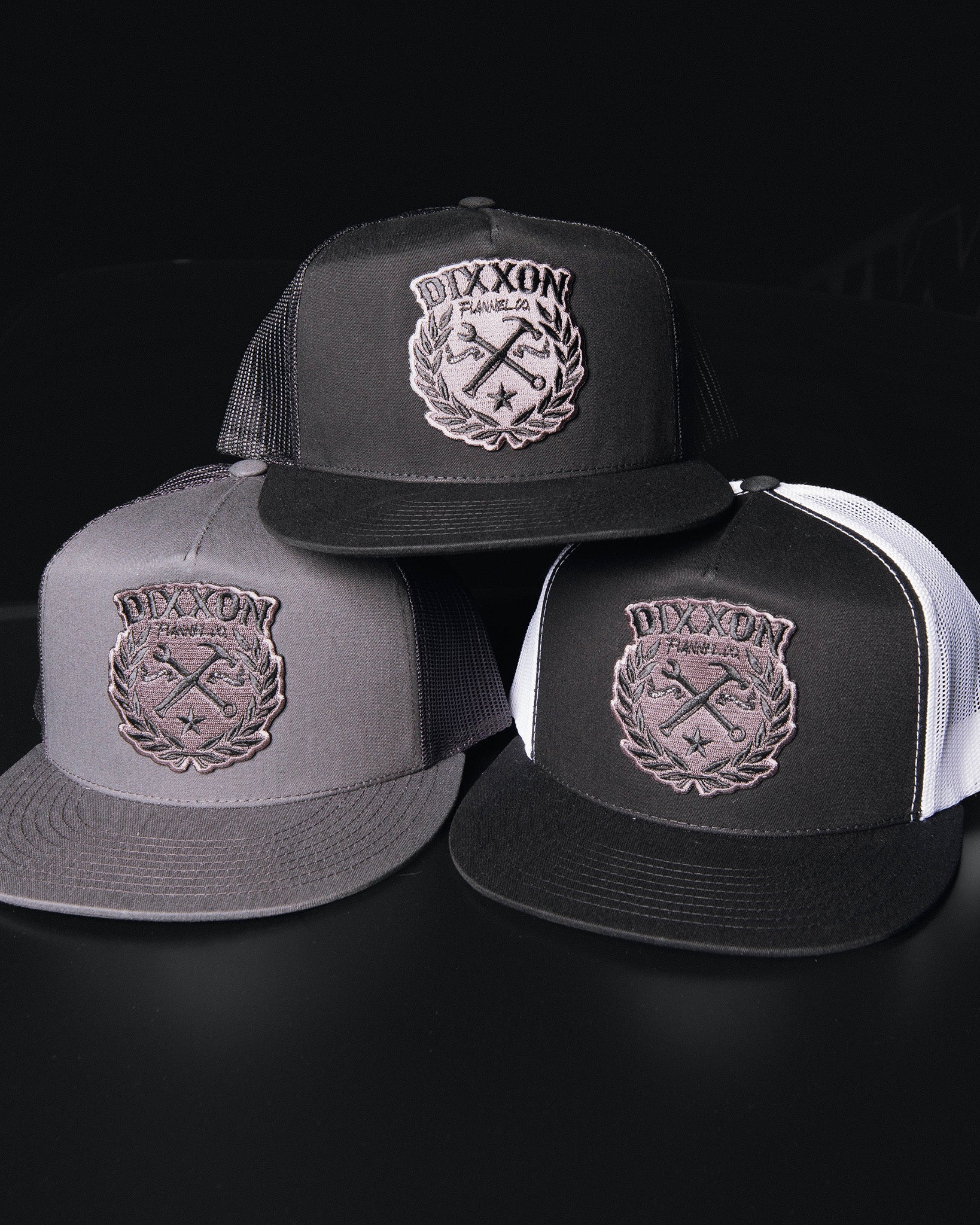 Sketchy Flat Bill Trucker Snapback - Gray - Dixxon Flannel Co.
