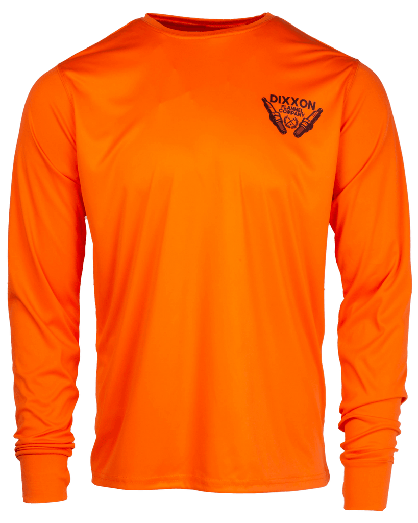 Sparky UV Long Sleeve T-Shirt - Orange - Dixxon Flannel Co.