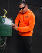 Sparky UV Long Sleeve T-Shirt - Orange - Dixxon Flannel Co.