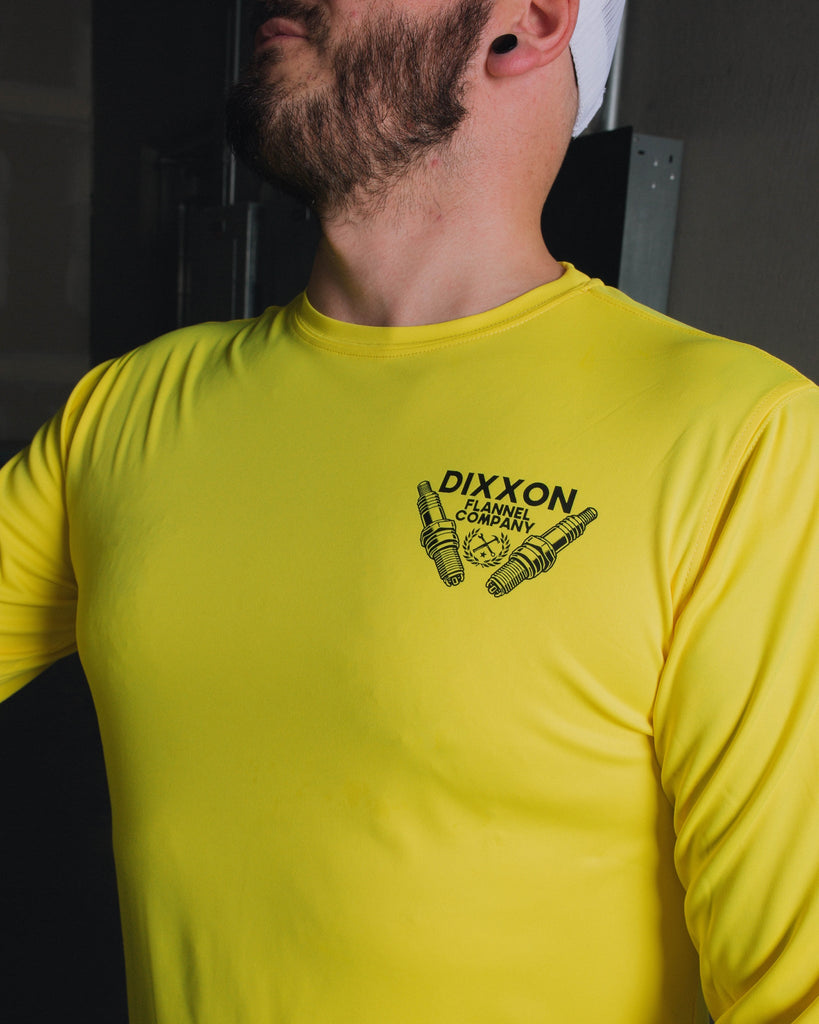 Sparky UV Long Sleeve T-Shirt - Yellow - Dixxon Flannel Co.