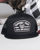 Support Your Local Dog Rescue Flat Bill Trucker Snapback - Dixxon Flannel Co.