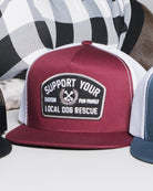 Support Your Local Dog Rescue Flat Bill Trucker Snapback - Dixxon Flannel Co.