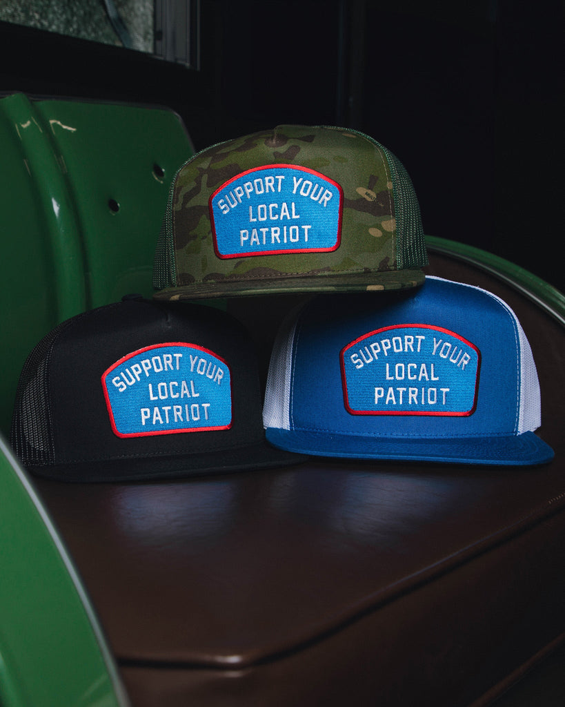 Support Your Local Patriot Flat Bill Trucker Snapback - Dixxon Flannel Co.