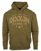 Tan Stencil Pullover Hoodie - O.D. Green - Dixxon Flannel Co.