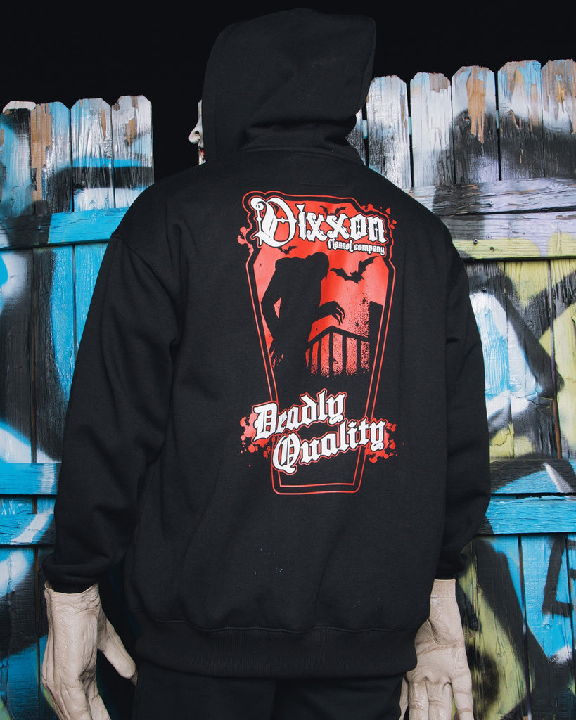 The Count Zip Up Hoodie - Black - Dixxon Flannel Co.