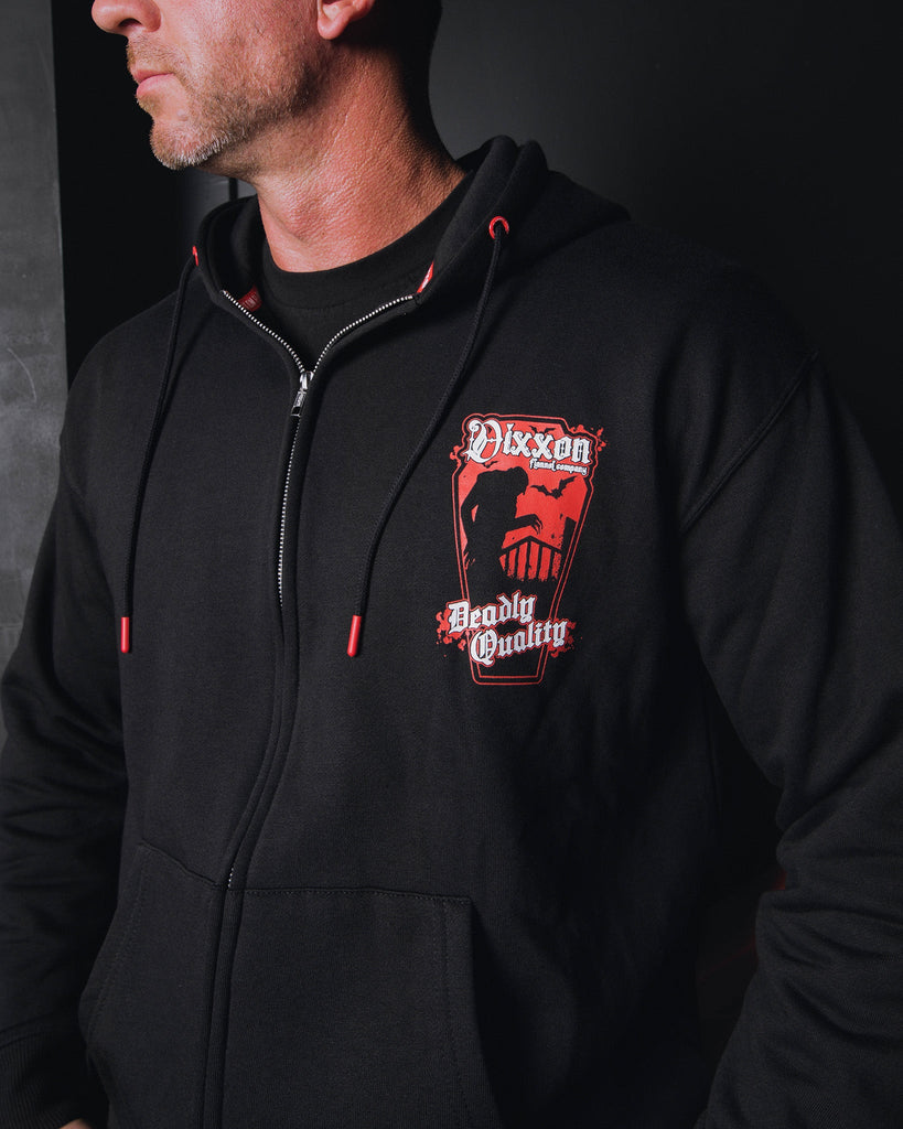 The Count Zip Up Hoodie - Black - Dixxon Flannel Co.