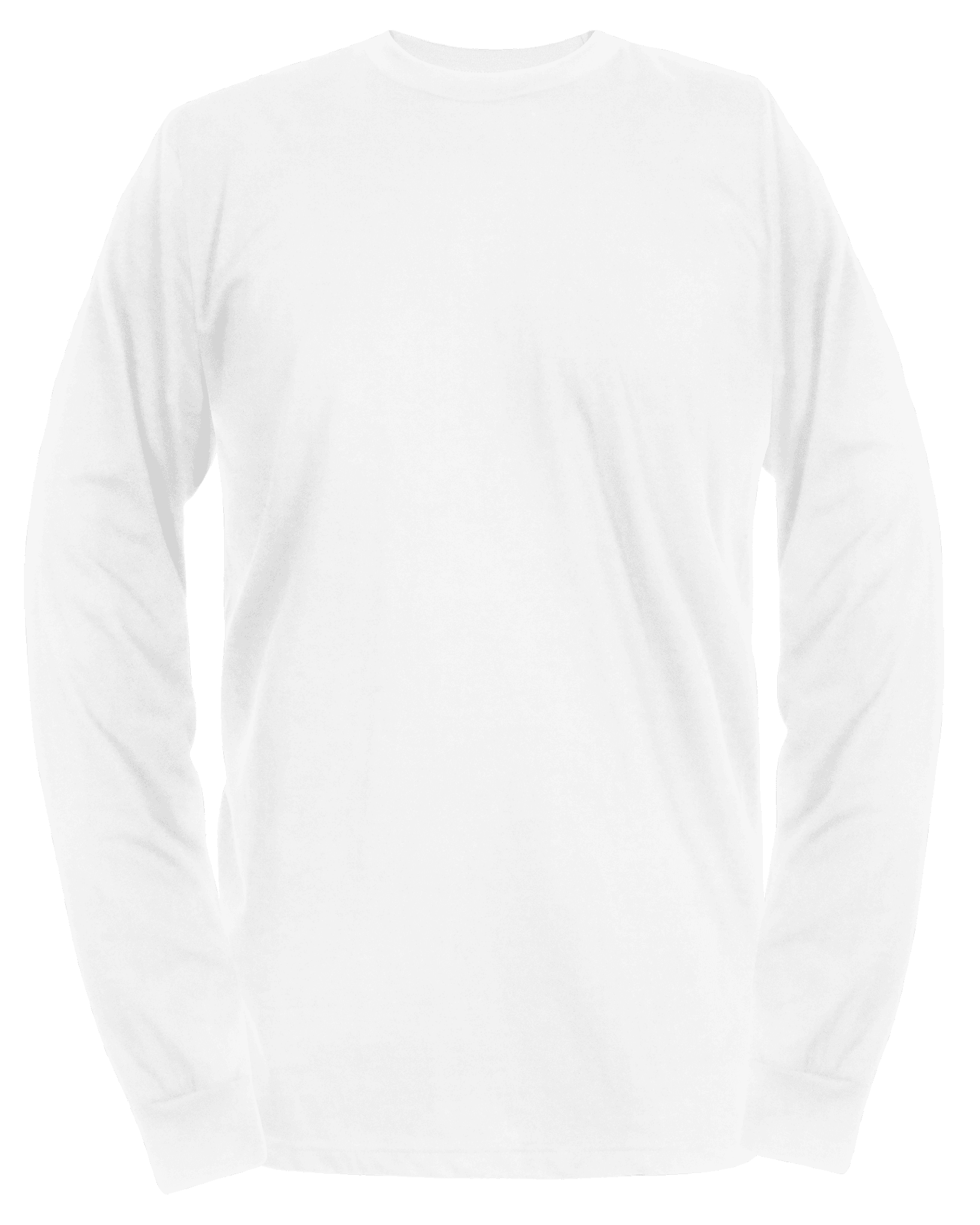 Plain white long sleeve shirt back best sale