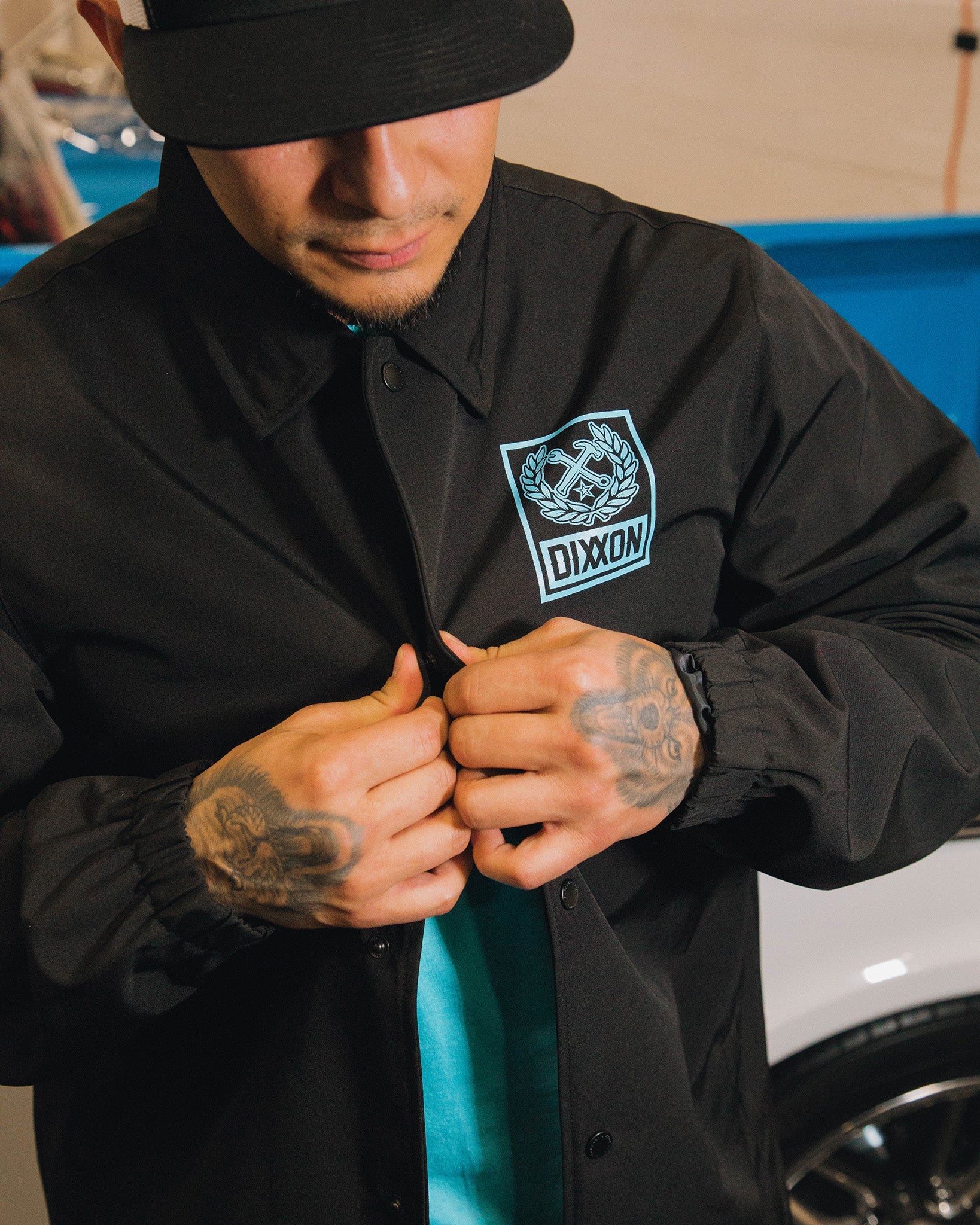 Dixxon Tiffany Box Crest Coaches Jacket - Black | Shop Now