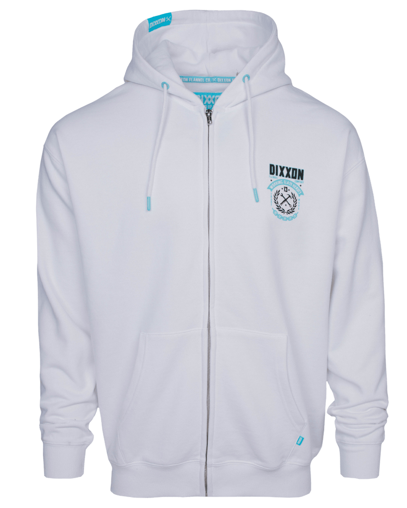 Tiffany & White Weld Zip Up - White - Dixxon Flannel Co.