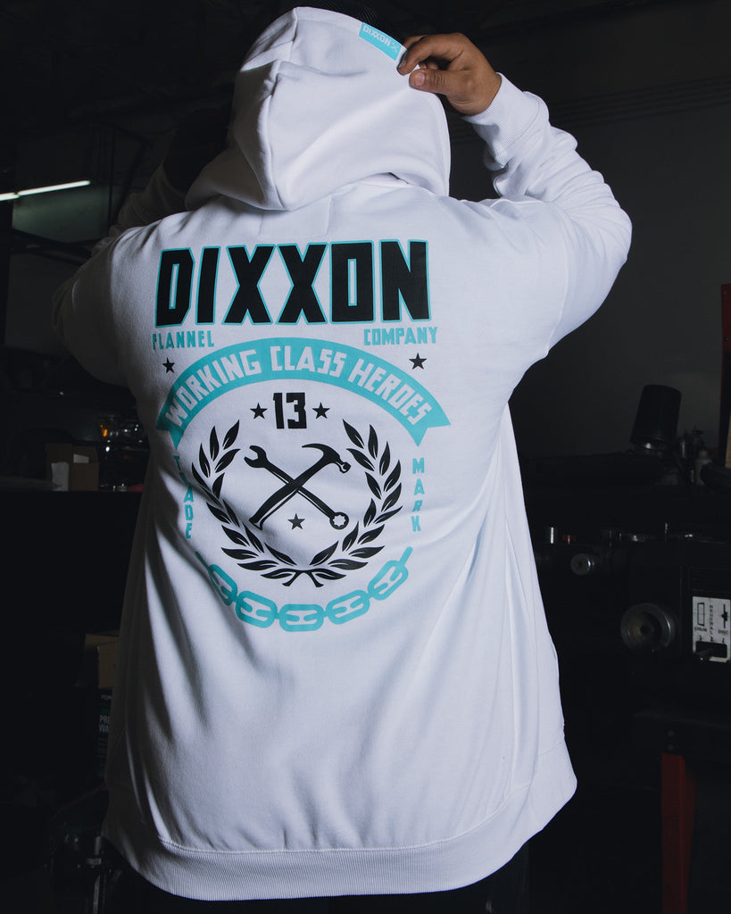 Tiffany & White Weld Zip Up - White - Dixxon Flannel Co.