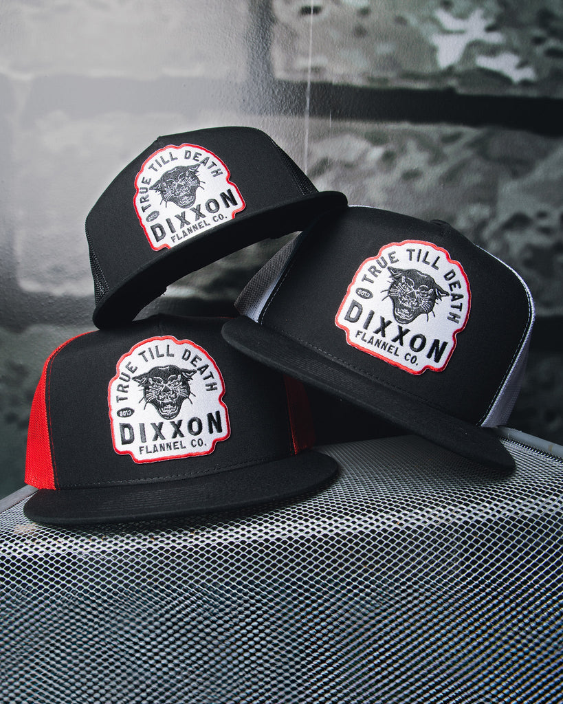 True Till Death Flat Bill Trucker Snapback - Dixxon Flannel Co.