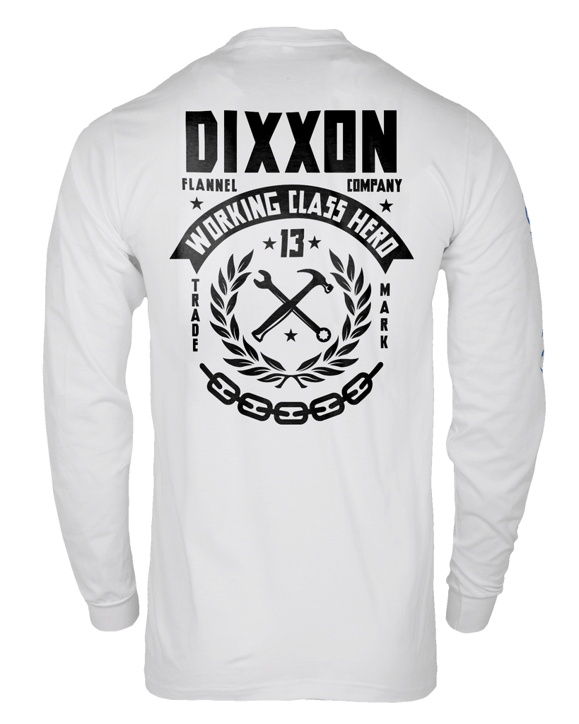 Weld Long Sleeve T-Shirt - White & Black - Dixxon Flannel Co.