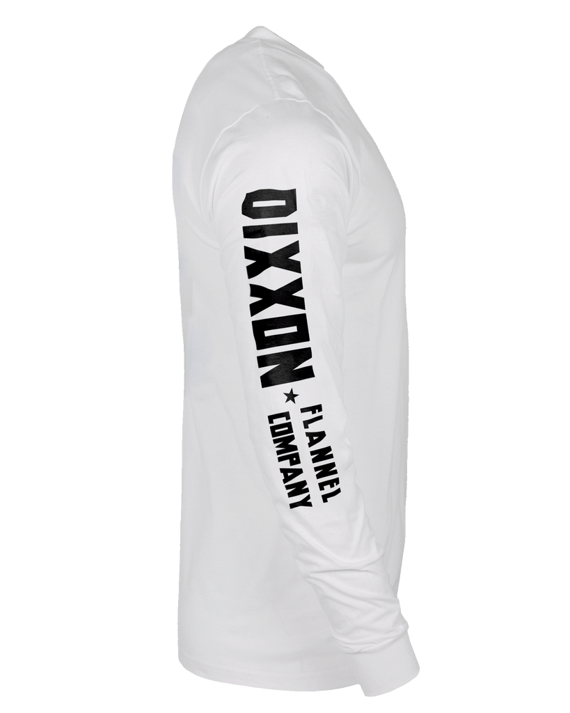 Weld Long Sleeve T-Shirt - White & Black - Dixxon Flannel Co.