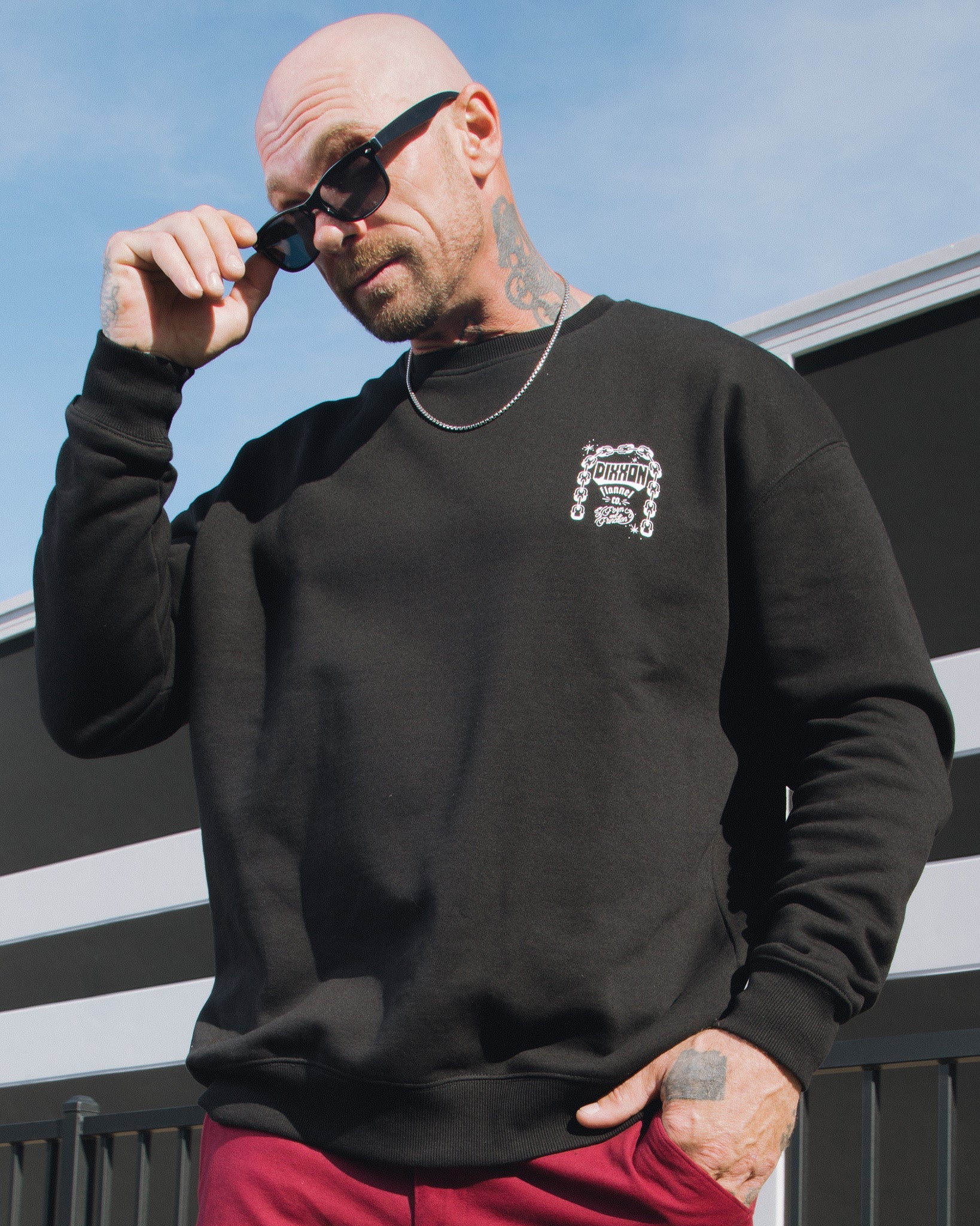 Westside Crewneck - Black - Dixxon Flannel Co.