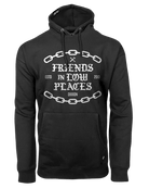 White Friends in Low Places Pullover Hoodie - Black - Dixxon Flannel Co.