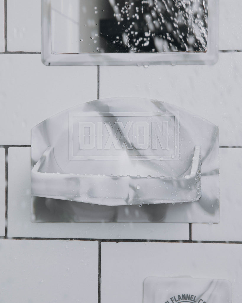 White Marble Silicone Soap Holder - Dixxon Flannel Co.