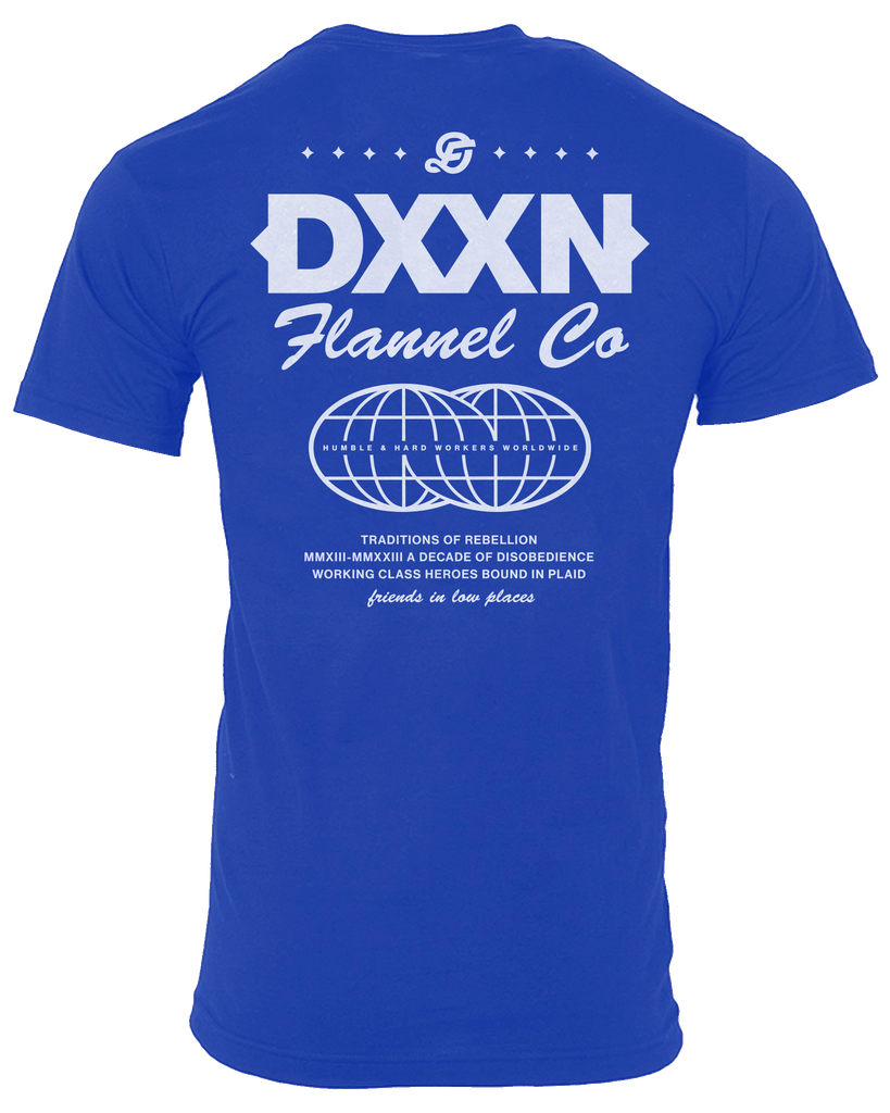 White Tech T-Shirt - Blue - Dixxon Flannel Co.