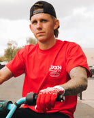 White Tech T-Shirt - Red - Dixxon Flannel Co.