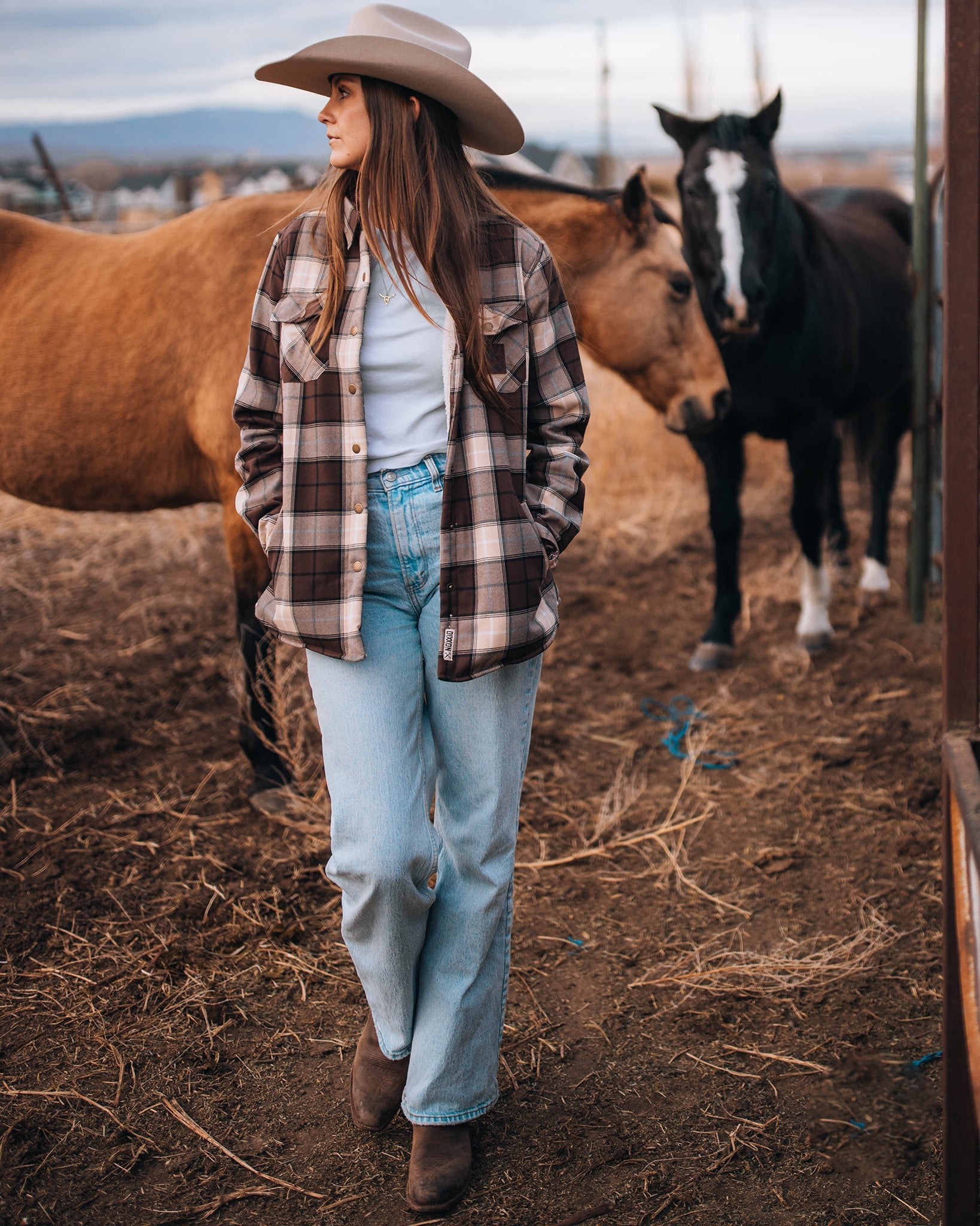 Women's Amarillo Sherpa Lined Flannel Jacket - Dixxon Flannel Co.