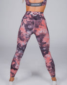 Women's Athletic Tie Dye Leggings - Pink - Dixxon Flannel Co.