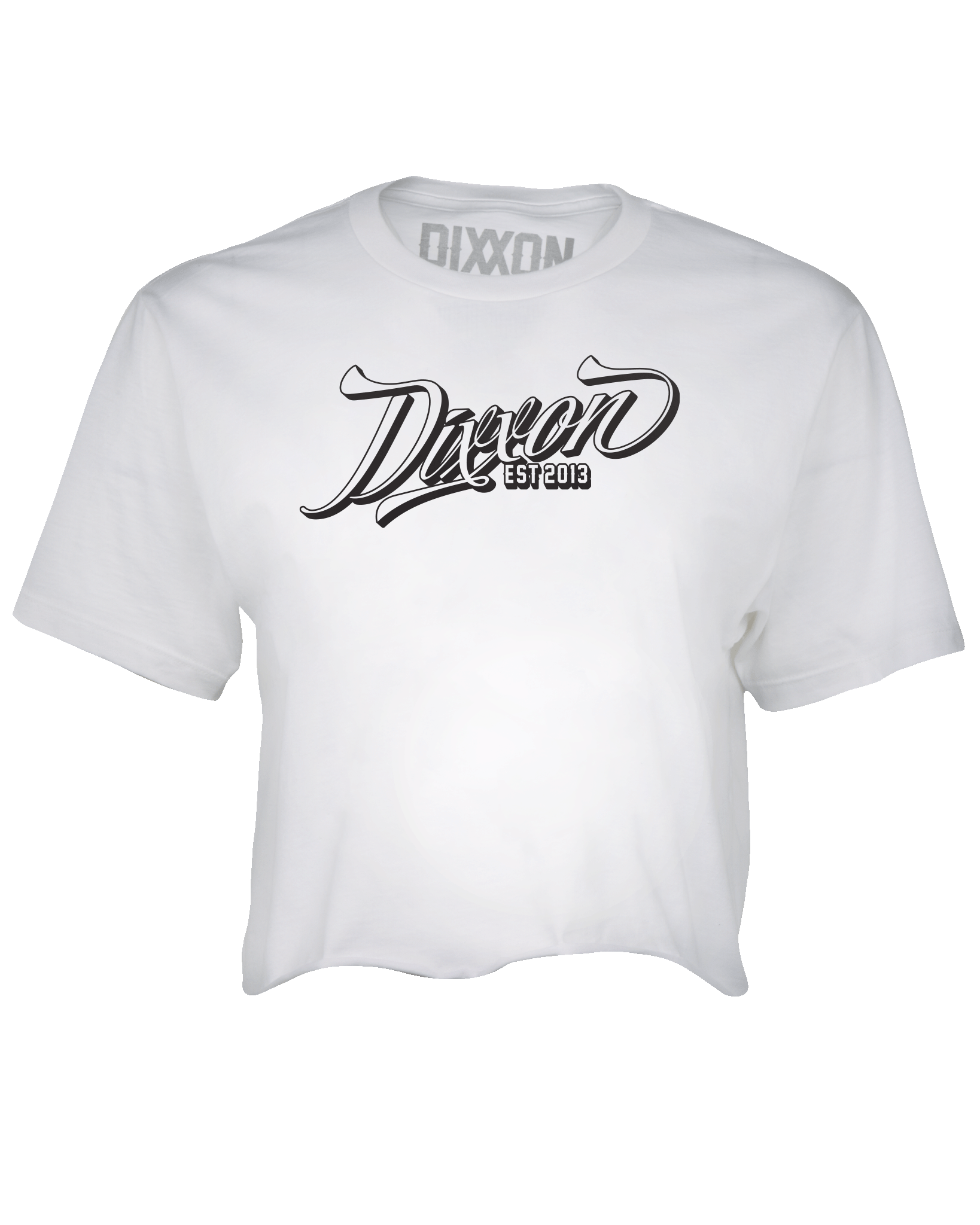 Women's Ballpark Crop Top - White & Black - Dixxon Flannel Co.