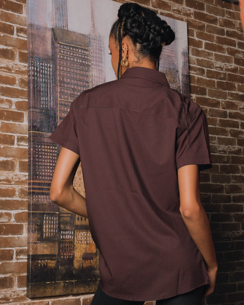 Women's Benny Short Sleeve - Brown - Dixxon Flannel Co.