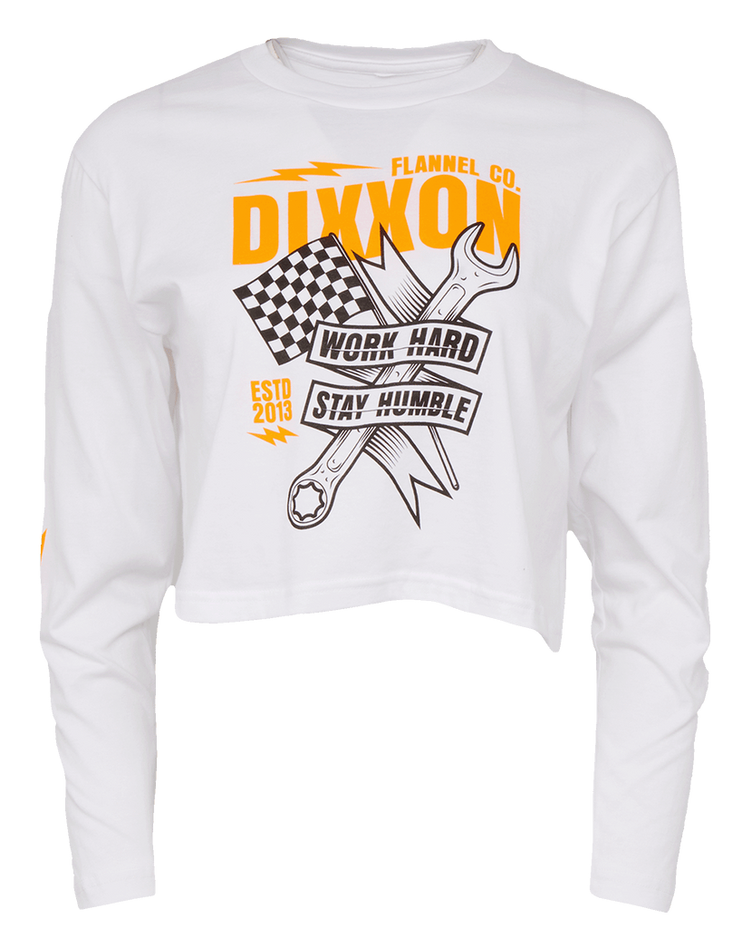 Women's Bolt Long Sleeve Crop Top - Dixxon Flannel Co.