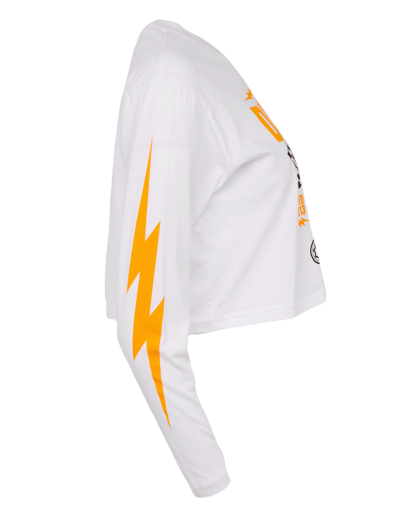 Women's Bolt Long Sleeve Crop Top - Dixxon Flannel Co.