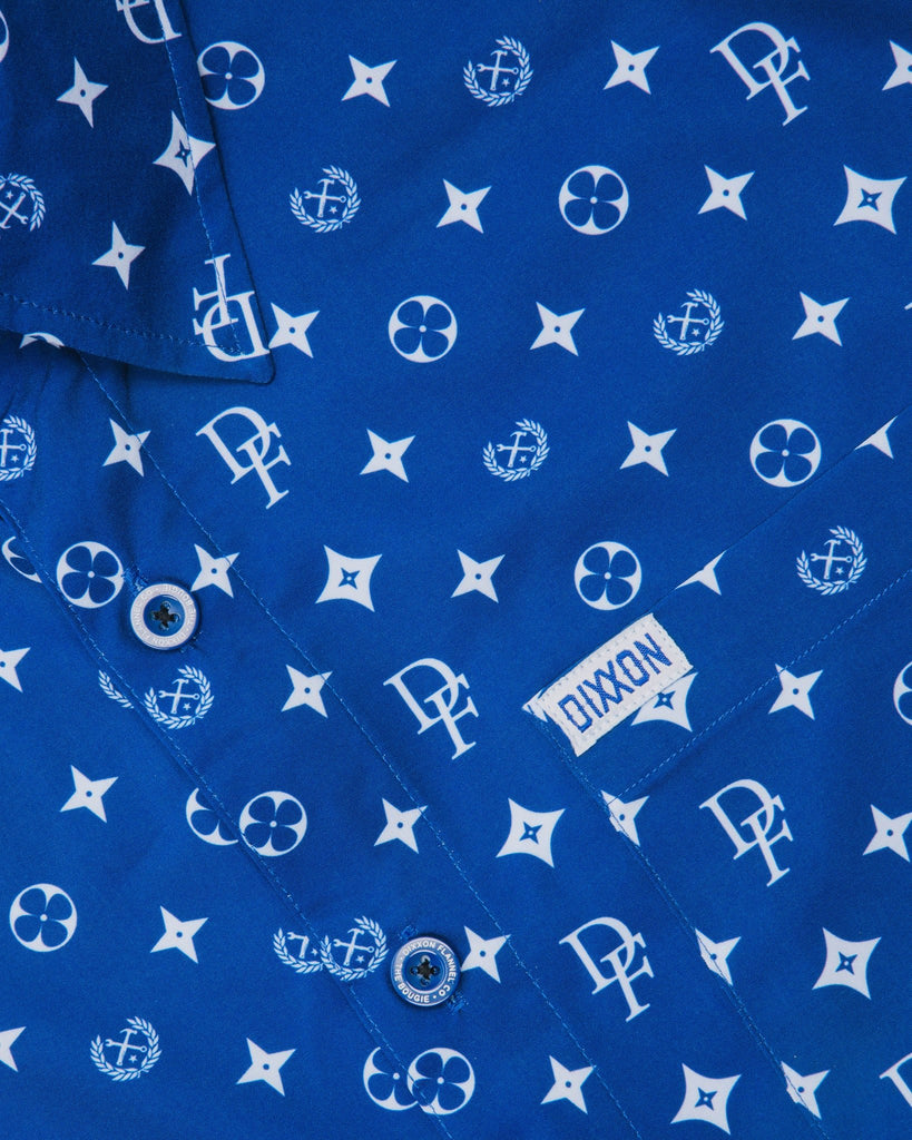 Women's Bougie Short Sleeve - Blue & White - Dixxon Flannel Co.