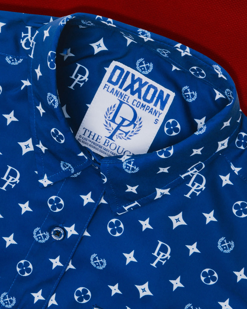 Women's Bougie Short Sleeve - Blue & White - Dixxon Flannel Co.