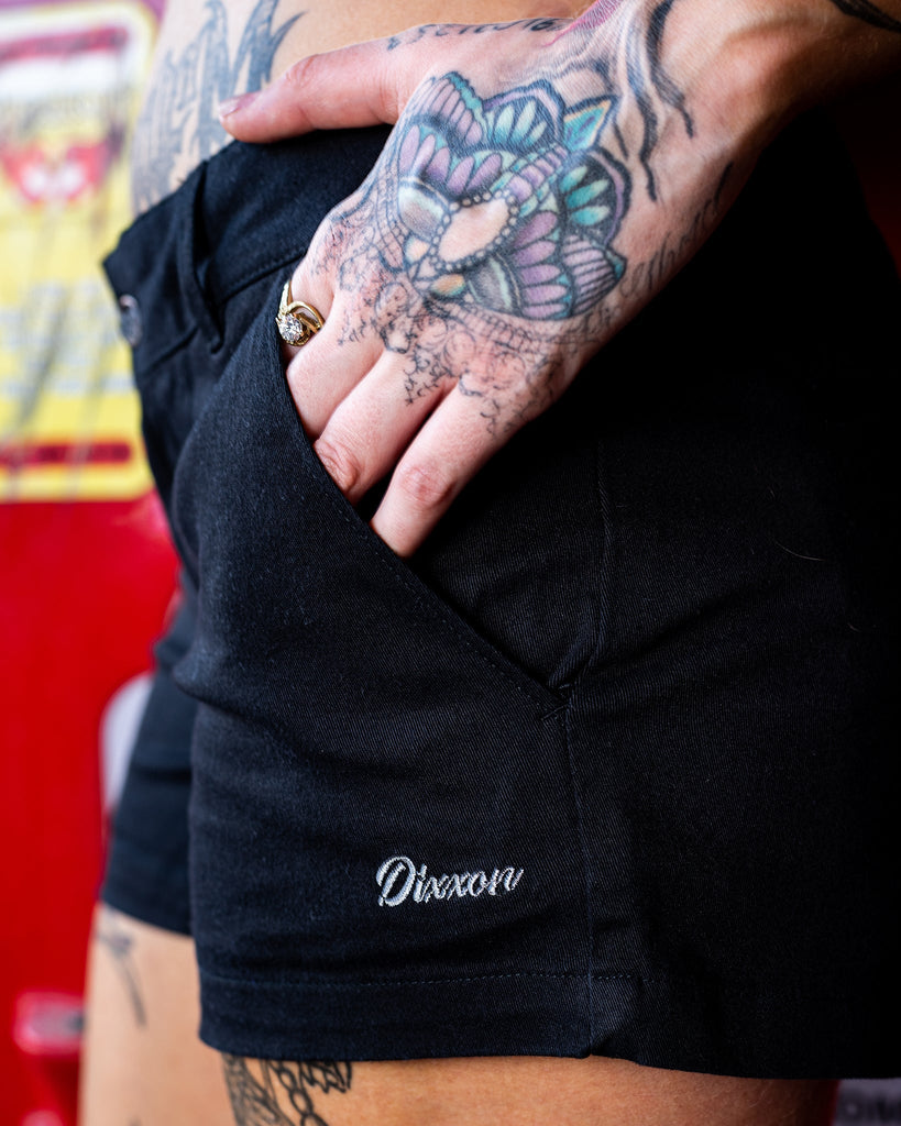 Women's Chino Shorts - Black - Dixxon Flannel Co.