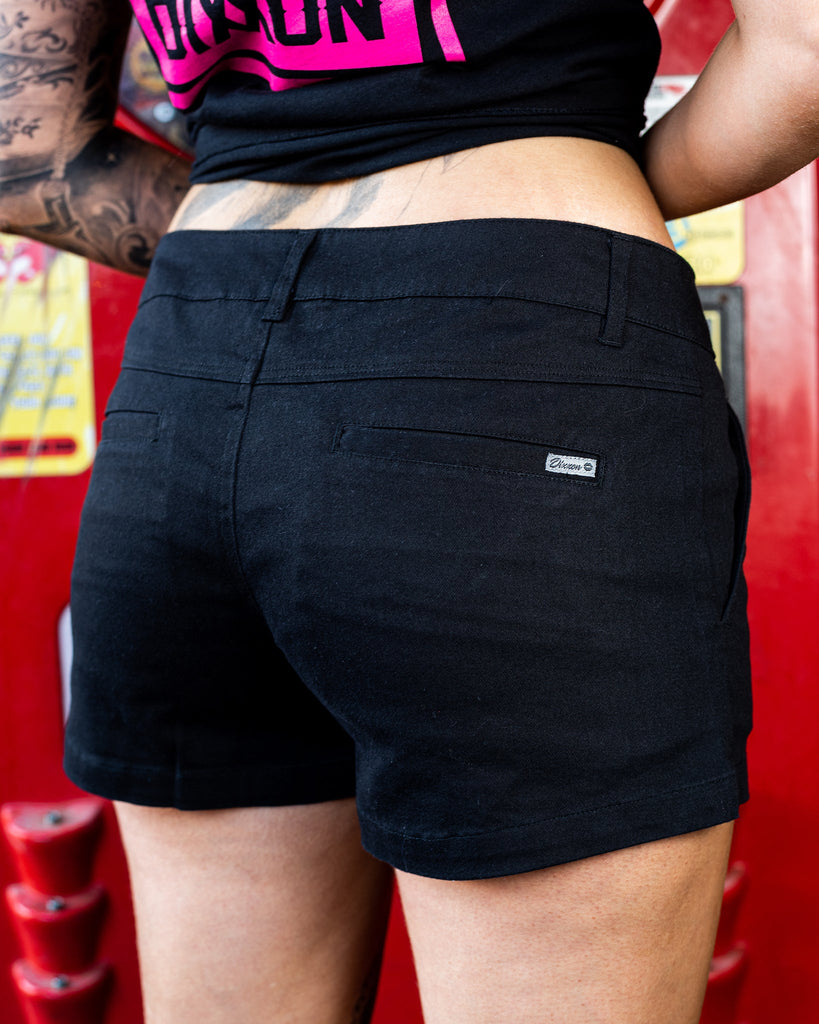 Women's Chino Shorts - Black - Dixxon Flannel Co.