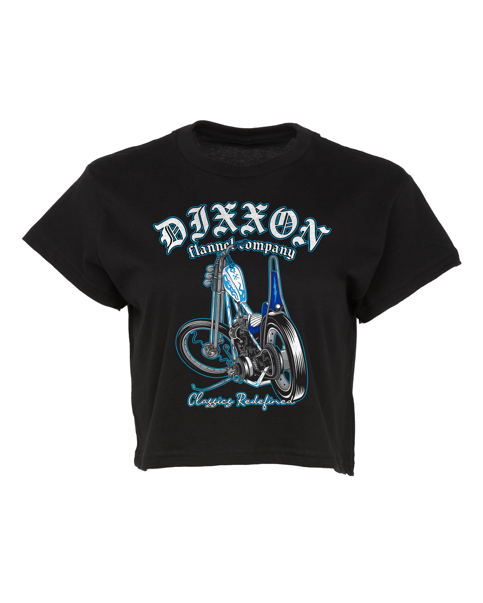 Women's Classic Chopper Crop Top - Black - Dixxon Flannel Co.