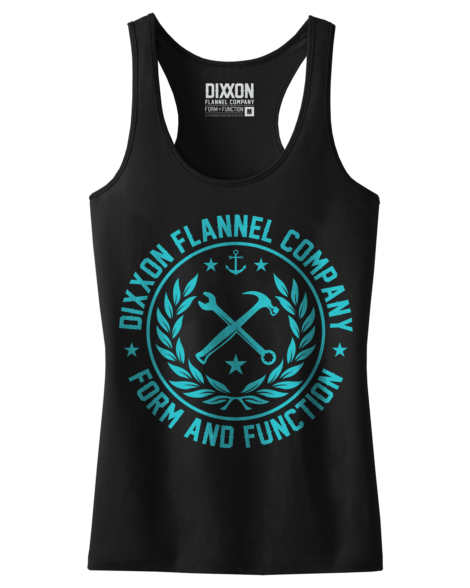 Women's Classic Crest Fitted Tank - Black & Tiffany