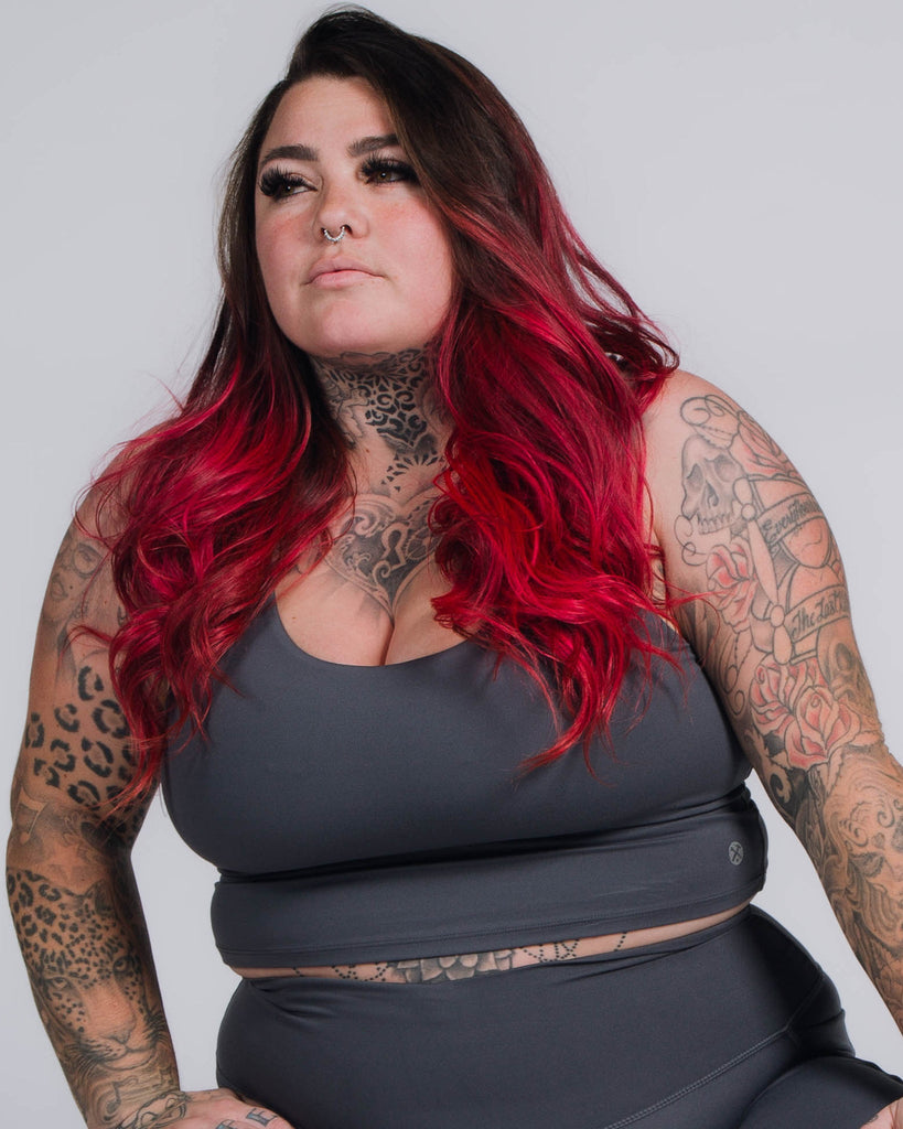 Women's Classic Crop Top - Charcoal Gray - Dixxon Flannel Co.