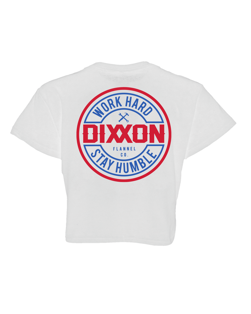 Women's Corpo Crop Top - Red, White, & Blue - Dixxon Flannel Co.