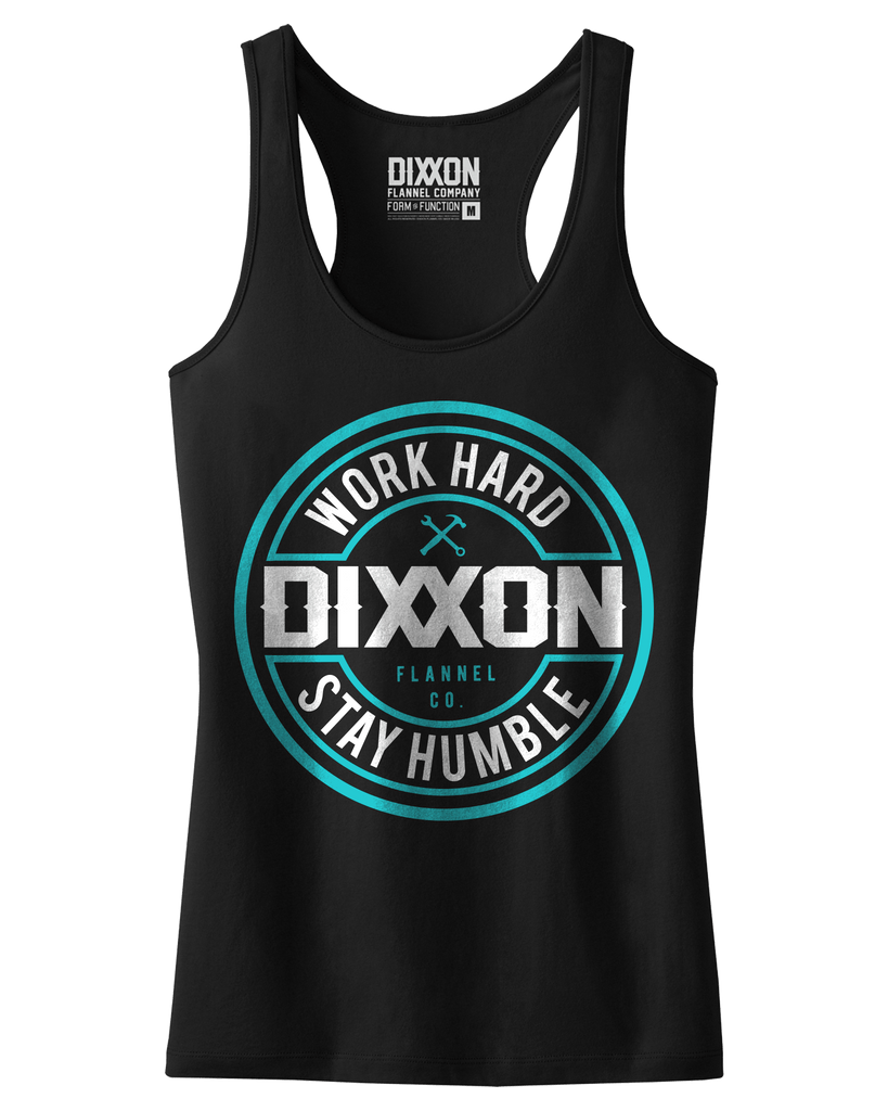 Women's Corpo Tank - Black & Tiffany - Dixxon Flannel Co.